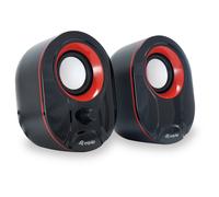 Equipaggia Life Speakers 2.0 USB 6W Nero/Rosso