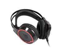 Conceptronic ATHAN01B - Cuffie per PC, colore: Nero/Rosso