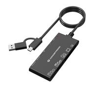 Conceptronic BIAN10B Lettore di schede 7 in 1 USB 3.0, SD x 2, MicroSD x 2, MS, CF, xD