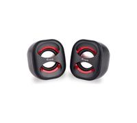ALTOPARLANTE SPEAKER MINI EQUIPE 245331 - CASSE 6W CON JACK 3.5mm PER PC E LAPTOP - NERO E ROSSO - USB 2.0