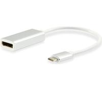 Equip 133458 cavo di interfaccia e adattatore USB Type C DisplayPort Bianco