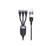 Conceptronic Cavo USB-C/A 3.0 ETTA06B15 3 in 1 PD 3.0 100 W 1,50 m 480 Mbps