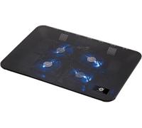 Conceptronic CNBCOOLPADL4F base di raffreddamento per notebook 4-Fan Cooling Pad 43,2 cm (17") Nero