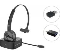 Conceptronic POLONA03BDA Auricolare senza fili ad archetto per scrivania/centro di chiamata Supporto di ricarica Bluetooth Nero - Nouvo