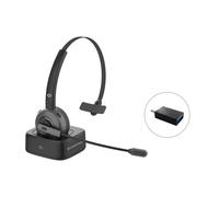 CONCEPTRONIC cuffie Bluetooth monofoniche con base di ricarica nera 22h