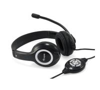 CONCEPTRONIC cuffie cablate a padiglione USB nero per musica e chiamate