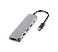 Conceptronic Dock USB-C->HDMI, 2 x USB-A, SD/TF,100WPD,+ 15 cm gr