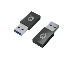 Conceptronic DONN Pack 2 adattatori USB-A 3.0 maschio a USB-C femmina OTG