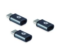 Conceptronic DONN05G OTG Adapter for USB-C to Micro USB 3 Pack
