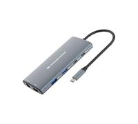 Conceptronic DONN06G 10 in 1 USB 3.2 Gen 1 Docking Station・(DONN06G)・HDMI・100W USB PD・USB-C 5Gbps x 2・USB-A