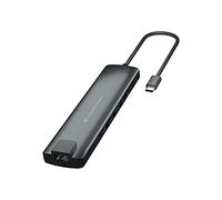 Conceptronic DONN06G hub di interfaccia USB 3.2 Gen 1 (3.1 Gen 1) Type-C 5000 Mbit/s Nero, Argento
