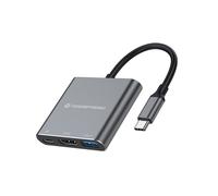 Conceptronic DONN15G - Docking station USB 3.2 Gen 1 12 in 1, 0,25 m