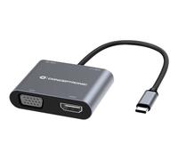 Conceptronic Donn16g Hdmi Vga Usb C Hub Argento