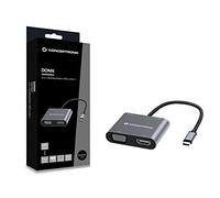 Conceptronic Donn16g Hdmi Vga Usb C Hub Argento