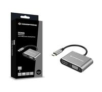 Conceptronic DONN16G - Docking station USB 3.2 Gen 1 4 in 1, HDMI, VGA, USB-A 3.0, 100 W USB PD