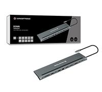 Conceptronic DONN17G replicatore di porte e docking station per notebook Cablato USB 32 Gen 1 31 Gen 1 Type-C Grigio