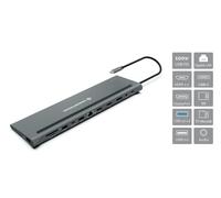 Conceptronic DONN17G Docking Station Wired USB 3.2 Gen 1 (3.1 Gen 1) Type-C Grigio - Nouvo