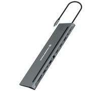 Conceptronic DONN17G replicatore di porte e docking station per notebook Cablato USB 32 Gen 1 31 Gen 1 Type-C Grigio