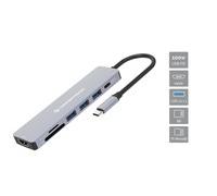 Conceptronic Donn19g Hdmi Usb C Microsd Hub Argento