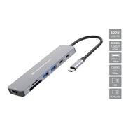 Conceptronic DONN28G 7-in-1 USB 3.2 Gen 1 Dockingstation 4K60Hz HDMI USB-A 5Gbps