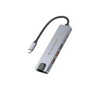Conceptronic DONN29G Docking Station USB 3.2 Gen 2 6 in 1, 4K60Hz HDMI, USB-A 10Gbps x 2, USB-C 10Gbps, GbE LAN, 140W USB PD 3.1