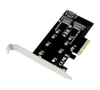 Conceptronic EMRICK 2-in-1-M.2-SSD-PCIe-Adapter SATA AHCI NVMe Scheda