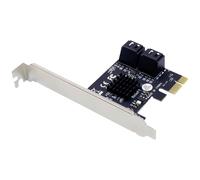 Conceptronic EMRICK 4-Port-SATA-PCIe-Adapter mit SATA-Kabel Controller SATA