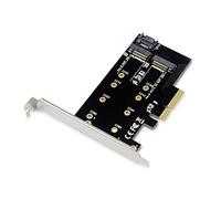 CON EMRICK04B - PCIe x4 > 1 M.2 SATA, 1 M.2 NVMe