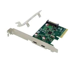 Conceptronic EMRICK07G 2 Porte Scheda di interfaccia USB-C® 3.1 Gen2 PCI Expre