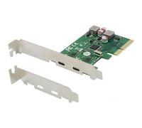 CON EMRICK08G - PCIe x4 > 2 USB 3.1 C esterne, autoalimentato
