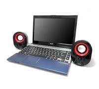 Conceptronic Equip 245332 Altoparlante 3 W Nero, Rosso Cablato