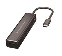 CONCEPTRONIC HUB 3.1 USB DONN08 3 PUERTOS USB 3.0 Y LECTOR TARJETAS SD/MICROSD