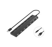 CONCEPTRONIC Hub USB 2.0 7 porte 480 Mbit/s Nero