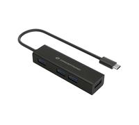 CONCEPTRONIC Hub USB 3.2 Gen 1 Type-C 4 porte Nero 5000 Mbit/s