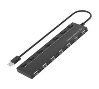 Conceptronic HUBBIES08B HUB USB 2.0 7 porte con interruttori