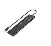 Conceptronic HUBBIES09BP - Hub USB a 7 porte 3.0 / 4x3.0 / 3x2.0 extra con alimentatore/nero