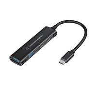 Conceptronic Conceptronic Hub 4-Porte Usb 3.0 - 2x UsB-C + 2x UsB-A In Alluminio