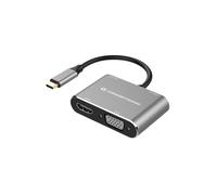 CONCEPTRONIC Lettore di Memorie USB 3.2 Gen 1 Type-C Nero Argento 4K