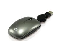 CONCEPTRONIC mouse ottico da viaggio USB 800 DPI grigio ambidestro