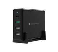 Conceptronic Ozul 4-Port 65W Usb-Pd Desktop-Ladegerät Caricabatteria OZUL01B