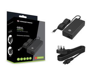 CONCEPTRONIC OZUL03BUK 100-W-GaN-Desktop-USB-PD-Ladegerät, integriertes USB-C-Ka