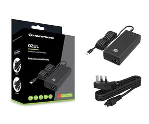 CONCEPTRONIC OZUL03BUK - Caricatore USB PC da 100 W GaN, cavo USB-C integrato