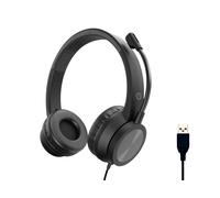 Auricolari Conceptronic POLONA05B con cavo USB tipo A Nero con Microfono Boom e Cancellazione Rumore