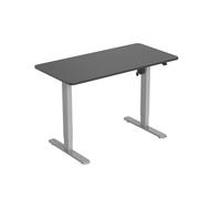 CONCEPTRONIC scrivania Dritto 120x60 cm Nero Grigio con gestione cavi