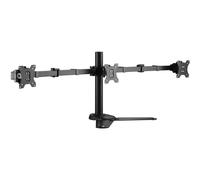 CONCEPTRONIC Staffa TV 27" Nero con Rotazione 360° e Montaggio Scrivania