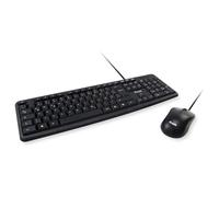 CONCEPTRONIC Tastiera USB QWERTY Italiana Nera con Mouse Inclusa
