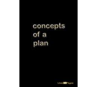 concepts of a plan - Black Modern Graphic, Blank Lined Journal, Notebook, Diary, 110 pages, 6"x9", Glossy Cover: Great Gift or Card Alternative