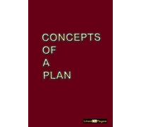 CONCEPTS OF A PLAN - Red Modern Graphic, Blank Lined Journal, Notebook, Diary, 110 pages, 6"x9", Glossy Cover: Great Gift or Card Alternative