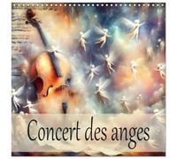 Concert des anges (Calendrier mural carré 2026 30 x 60 cm (ouvert)) Calendrier double avec une page pour vos prises de notes