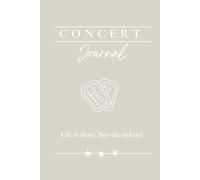 Concert Memory Journal for Live Music Fans - Beige Edition